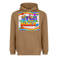 Toasted Coconut Always An Ally Pride LGBTQ+ Tumbler Heavyweight Hoodie - BundleAndBundleShop