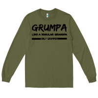 Army Green Grumpa Long Sleeve Tee - Bettercallsaul