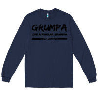 Navy Grumpa Long Sleeve Tee - Bettercallsaul
