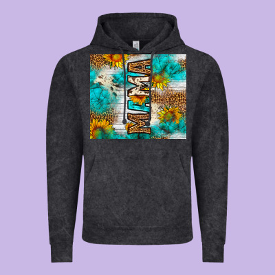 Mama Leopard Sunflower Vintage Hoodie Designed By Lillyallendesigns