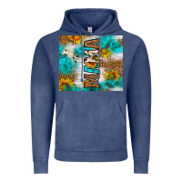 Vintage Denim mama leopard sunflower Vintage Hoodie - LillyAllenDesigns