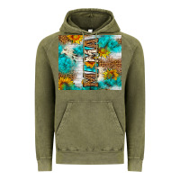 Vintage Olive mama leopard sunflower Vintage Hoodie - LillyAllenDesigns