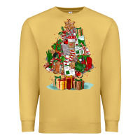 Antique Gold nurse christmas tree Premium Sweatshirt - FaDigitalArtStudio