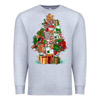 Heather Grey nurse christmas tree Premium Sweatshirt - FaDigitalArtStudio