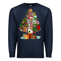 Navy nurse christmas tree Premium Sweatshirt - FaDigitalArtStudio