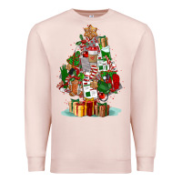 Pale Pink nurse christmas tree Premium Sweatshirt - FaDigitalArtStudio