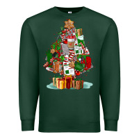 Sports Green nurse christmas tree Premium Sweatshirt - FaDigitalArtStudio