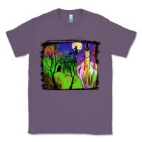 Lavender halloween background Classic Tee - JahusDesignShop
