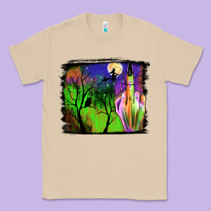 Halloween Background Classic Tee Designed By Jahusdesignshop