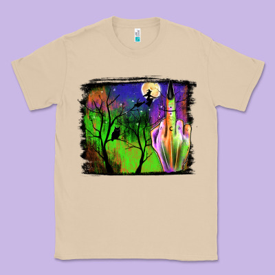 Halloween Background Classic Tee Designed By Jahusdesignshop