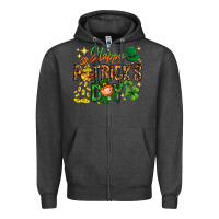 Charcoal Heather Happy St. Patrick's Day Zipper Hoodie - HowdyJamesFarm