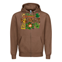 Chestnut Happy St. Patrick's Day Zipper Hoodie - HowdyJamesFarm