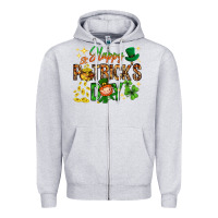Heather Grey Happy St. Patrick's Day Zipper Hoodie - HowdyJamesFarm