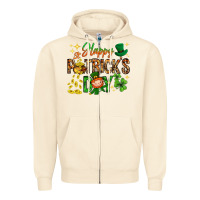 Sandshell Happy St. Patrick's Day Zipper Hoodie - HowdyJamesFarm