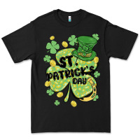 Black st. patrick's day shamrock Premium Tee - MaliasSmallBusiness