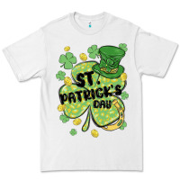 White st. patrick's day shamrock Premium Tee - MaliasSmallBusiness