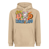 One Hip Lunch Lady Easter Day Heavyweight Hoodie | Teevron