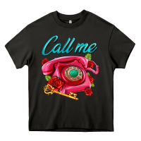 Asphalt call me roses and pink telephone Heavy Core Tee - AdoDesignShop