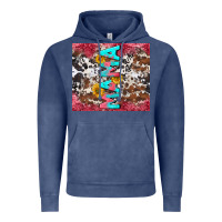 Vintage Denim mama cowhide  sunflowers Vintage Hoodie - LillyAllenDesigns