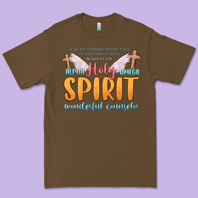 Holy Spirit Wonderful Counselor Premium Tee Designed By Maliassmallbusiness