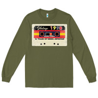 Army Green 30th birthday 30 years 1990 retro tape cassette Long Sleeve Tee - Bettercallsaul