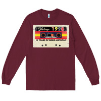 Burgundy 30th birthday 30 years 1990 retro tape cassette Long Sleeve Tee - Bettercallsaul