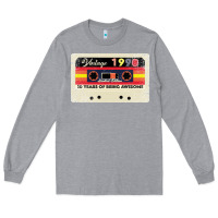 Heather Grey 30th birthday 30 years 1990 retro tape cassette Long Sleeve Tee - Bettercallsaul