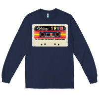 Navy 30th birthday 30 years 1990 retro tape cassette Long Sleeve Tee - Bettercallsaul