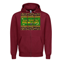 Burgundy Dead inside but feeling lucky 20oz skinny tumbler Zipper Hoodie - HowdyJamesFarm