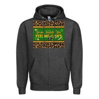 Charcoal Heather Dead inside but feeling lucky 20oz skinny tumbler Zipper Hoodie - HowdyJamesFarm