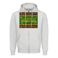 Dove Grey Dead inside but feeling lucky 20oz skinny tumbler Zipper Hoodie - HowdyJamesFarm