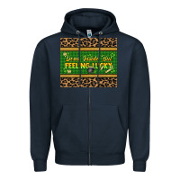 Navy Dead inside but feeling lucky 20oz skinny tumbler Zipper Hoodie - HowdyJamesFarm