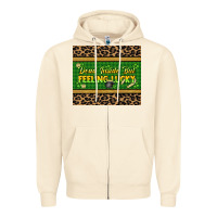 Sandshell Dead inside but feeling lucky 20oz skinny tumbler Zipper Hoodie - HowdyJamesFarm