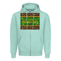 Seafoam Dead inside but feeling lucky 20oz skinny tumbler Zipper Hoodie - HowdyJamesFarm
