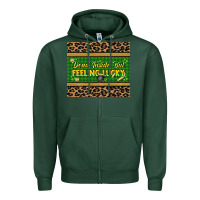 Sports Green Dead inside but feeling lucky 20oz skinny tumbler Zipper Hoodie - HowdyJamesFarm