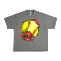 Tornado Western Softball With Roses Urban Heavy Tee - LillyAllenDesigns