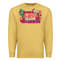 Antique Gold Valentine's Day Teach Love Inspire Premium Sweatshirt - FaDigitalArtStudio