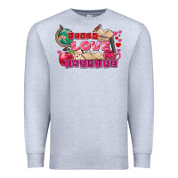 Heather Grey Valentine's Day Teach Love Inspire Premium Sweatshirt - FaDigitalArtStudio