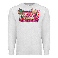 Oatmeal Heather Valentine's Day Teach Love Inspire Premium Sweatshirt - FaDigitalArtStudio