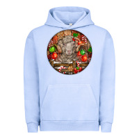 Pigment Grape Ice Christmas Merino Wool Sheep Urban Hoodie - LillyAllenDesigns