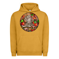 Pigment Peanut Butter Christmas Merino Wool Sheep Urban Hoodie - LillyAllenDesigns