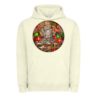 Pigment Pistachio Christmas Merino Wool Sheep Urban Hoodie - LillyAllenDesigns