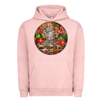 Pigment Salmon Christmas Merino Wool Sheep Urban Hoodie - LillyAllenDesigns