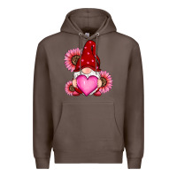 Coffee valentines day with sunflowers gnomes Premium Hoodie - RanaPortraitStore