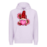 Lilac valentines day with sunflowers gnomes Premium Hoodie - RanaPortraitStore