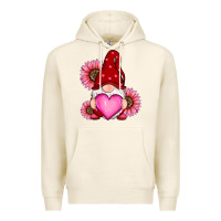 Tofu valentines day with sunflowers gnomes Premium Hoodie - RanaPortraitStore