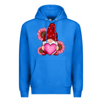 True Royal valentines day with sunflowers gnomes Premium Hoodie - RanaPortraitStore