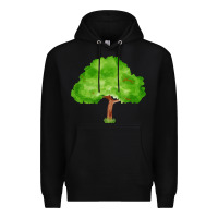 Black tree fa element 1 Premium Hoodie - FaDigitalArtStudio