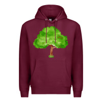 Burgundy tree fa element 1 Premium Hoodie - FaDigitalArtStudio