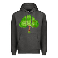 Charcoal Heather tree fa element 1 Premium Hoodie - FaDigitalArtStudio